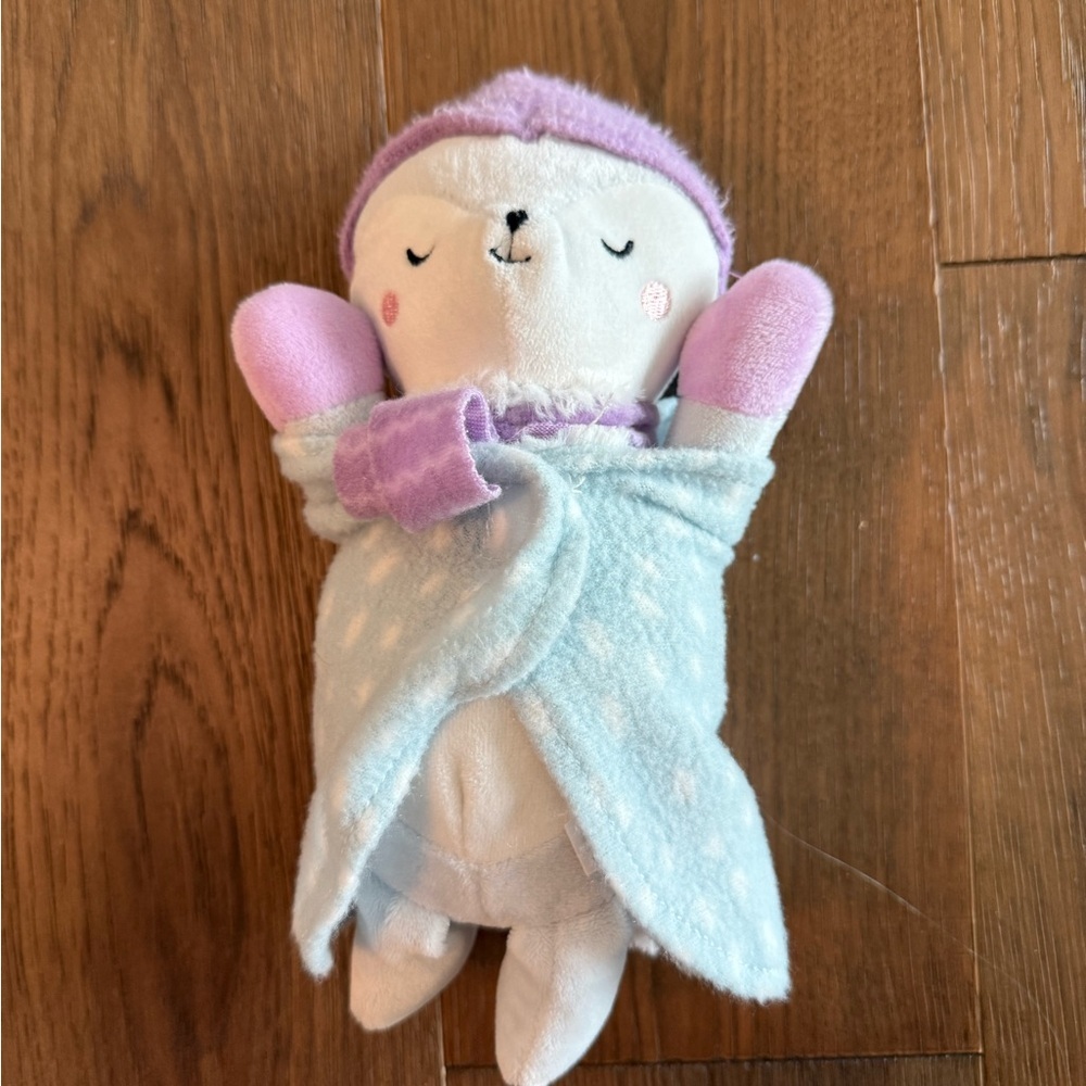 Target Fireside Pals Plush Fox Blue Blanket Swaddle 10" Stuffed Animal Toy Lovey